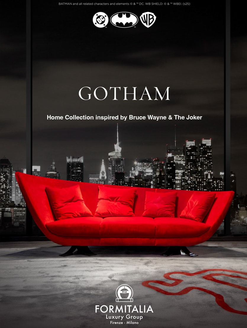 FORMITALIA Group - GOTHAM Home Collection inspired by Bruce Wayne & The Joker